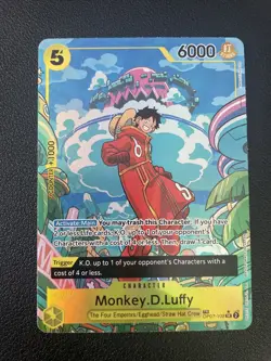 One Piece Monkey D Luffy OP07-109 SR Treasure Rare Alternative Art - Image 1