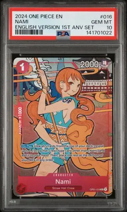 One Piece English Version 1st Year Anniversary Set PSA 10 Sequential Set - Image 4