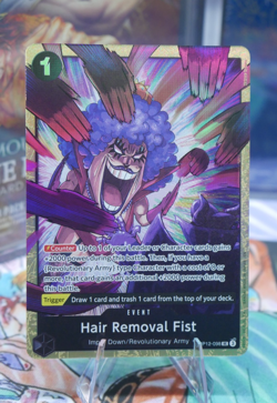 Hair Removal Fist One Piece TCG OP12-098 Best Selection Vol. 5 English Alt Promo - Image 1