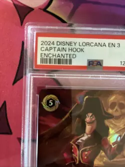 DISNEY LORCANA CAPTAIN HOOK MASTER SWORDSMAN ENCHANTED Graded PSA 10 - Image 2