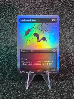 MTG Magic The Gathering LOTR Lord of the Rings Borderless Foil 421 Mirkwood Bats - Image 1