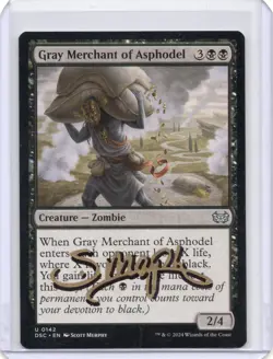 Gray Merchant of Asphodel Regular Signed Artist proof MTG RARE - Image 1