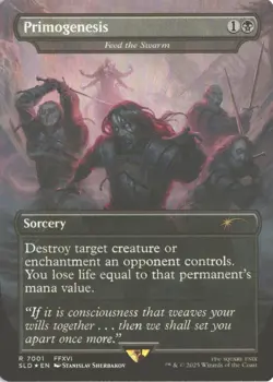 MTG Primogenesis - Feed the Swarm (Foil) (7001) Secret Lair Final Fantasy NM - Image 1