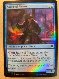 MTG 1x FOIL Sailor of Means Commander Legends Pauper Magic the Gathering x1 NM - Image 1