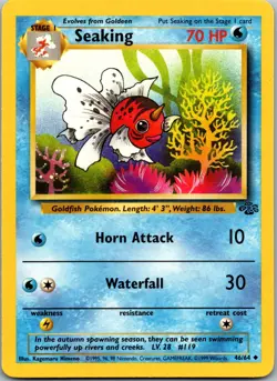 Seaking 46/64 - Jungle Pokemon TCG NM - Image 1