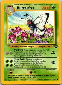 Butterfree 33/64 - Jungle Pokemon TCG LP - Image 1