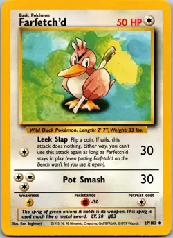 Farfetch'd 027/102 - Base Set Pokemon TCG LP - Image 1
