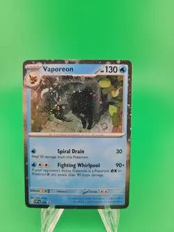 (Error)Vaporeon 168 Pokemon TCG S&V Black Star Promo Cosmos Holo NM - Image 1
