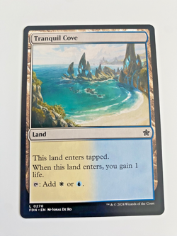 MTG Magic the Gathering Tranquil Cove (270/763) Foundations NM - Image 1