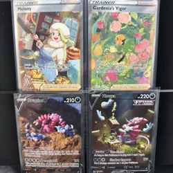 Pokemon Crown Zenith Galarian Gallery Lot Drapion Hoopa V Gardenia Melony - Image 1