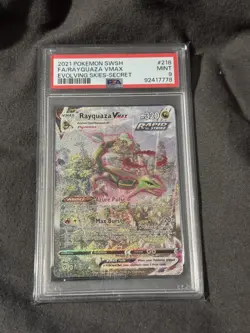 Pokemon 2021 Rayquaza VMAX 218/203 Alt Art Evolving Skies - PSA 9 - Image 2