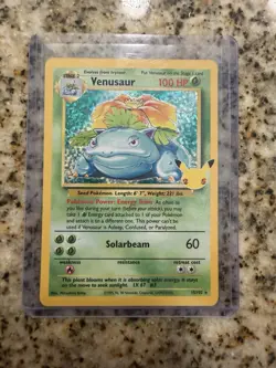 Pokemon Venusaur 15/102 Base Set Holo Rare 100 HP English 1999 Arita - Image 1