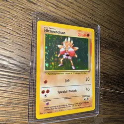 1999 Pokemon Base Set Holo Hitmonchan 7/102 - Image 1