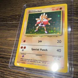 1999 Pokemon Base Set Holo Hitmonchan 7/102 - Image 4