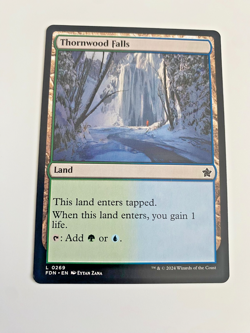 MTG Magic the Gathering Thornwood Falls (269/789) Foundations nm - Image 1