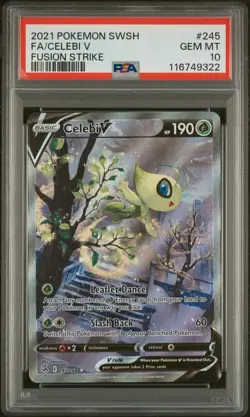Pokemon Celebi V Fusion Strike Full Alt Art #245 PSA 10 Gem Mint - Image 3