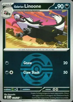 Galarian Linoone (Dusk Ball) 131/217 ME: Ascended Heroes Pokemon Reverse Holo NM - Image 1