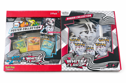 Pokemon Black Bolt & White Flare Binder + Poster Collection Sam's Club Bundles - Image 1