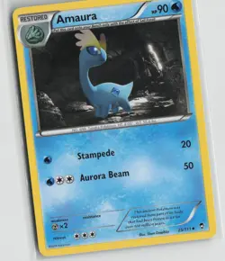 Amaura 25/111 Uncommon Furious Fists Pokemon Lightly Played - Image 1