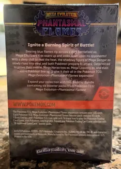 Pokemon Mega Evolution Phantasmal Flames Booster Bundle [6 Packs] FACTORY SEALED - Image 2