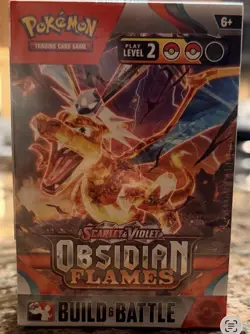 Pokemon Scarlet And Violet Obsidian Flames Build And Battle Box FACTORY SEALED 820650853968 - Image 1
