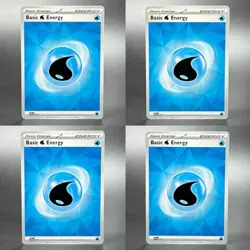 Pokemon Scarlet & Violet #EN011 Water Energy Lot of 4 - Image 1