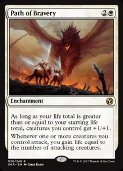 Path of Bravery - Light Play MTG Iconic Masters - Image 1