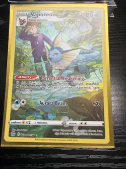 Pokemon Vaporeon TCG TG02/TG30 Brilliant Stars Trainer Gallery Ultra Rare Holo - Image 1
