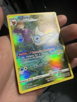 Pokemon Vaporeon TCG TG02/TG30 Brilliant Stars Trainer Gallery Ultra Rare Holo - Image 2