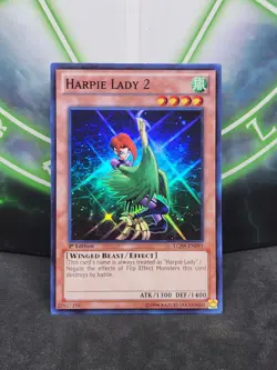 Yugioh Harpie Lady 2 LCJW-EN091 Super Rare 1st Edition NM - Image 1