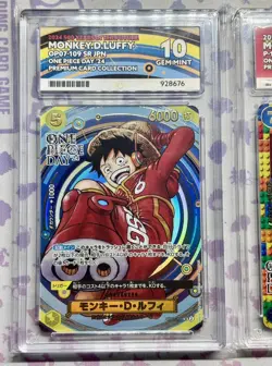 Luffy OP07-109 + P-110 + Elbaph Don ACE 10 One Piece Day 25 & 25 Promo Set 3Pcs - Image 2