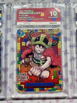 Luffy OP07-109 + P-110 + Elbaph Don ACE 10 One Piece Day 25 & 25 Promo Set 3Pcs - Image 3