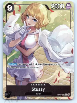 Stussy (Parallel) OP07-085 One Piece 500 Years in the Future Super Rare - Image 1