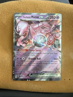 Team Rocket's Mewtwo ex 205 Sv: Scarlet & Violet Promo Cards Holo - Image 1