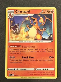Charizard - New 2025 McDonalds Happy Meal Pokemon Dragon Discovery Card 001/015 - Image 1