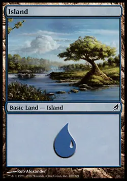 Island (289) ~ Heavily Played Lorwyn MTG Magic UltimateMTG Land Card - Image 1