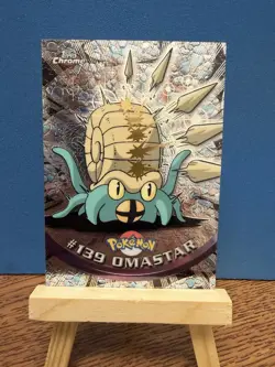 Pokemon 2000 Topps Chrome Omastar #139 Holo Foil Vintage Rare Card - Image 1