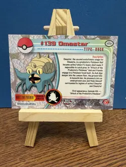 Pokemon 2000 Topps Chrome Omastar #139 Holo Foil Vintage Rare Card - Image 2