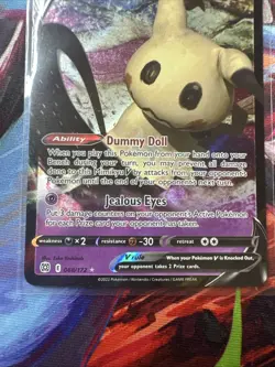 Pokemon TCG Mimikyu v Holo Ultra Rare Card Brilliant Stars 068/172 - Image 3