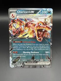 Charizard ex 125/197 Obsidian Flames Ultra Rare Holo Pokemon Card NM - Image 1