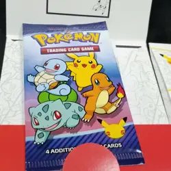 Pokemon 25th Anniversary McDonalds Promo Trading Card Game SEALED 3 Packs - Image 2