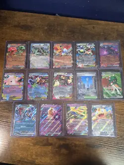 14 Card POKEMON Lot! 12 ex's, 1 Full Art EX, 1 trainer rare card. - Image 1