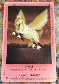 Rare Shiny Bella Sara Naiad Card S11/17 from Ancient Lights Series 2007 - Image 1