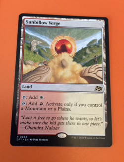 Sunbillow Verge Aetherdrift Regular NEAR MINT - Image 1