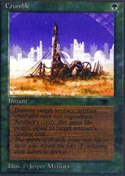 1x Crumble Heavy Play MTG Magic - Kid Icarus - - Image 1