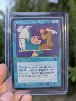 MTG Stasis Portuguese 4th FBB 4BB MP HTF - Image 1