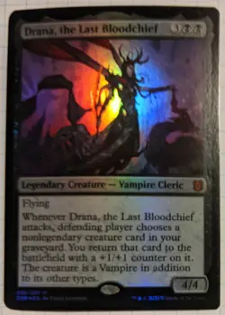 Drana, the Last Bloodchief 98/280 LP FOIL ZNR Mythic MTG Zendikar Rising - Image 1