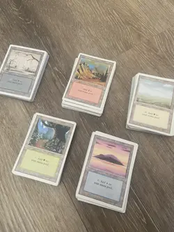 125 Basics Mtg Revised Vintage Basic Land Lot HP To LP - Image 1