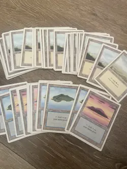 125 Basics Mtg Revised Vintage Basic Land Lot HP To LP - Image 2