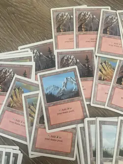 125 Basics Mtg Revised Vintage Basic Land Lot HP To LP - Image 4